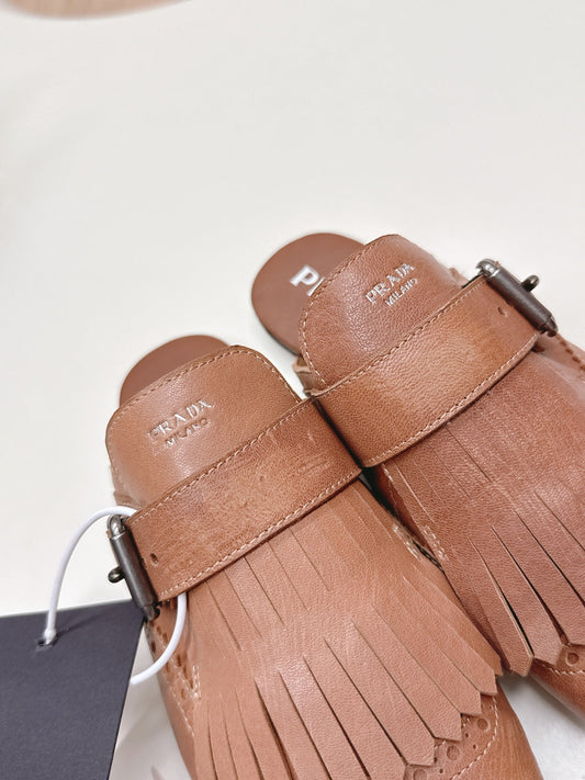 PRA 26S Mule Camel Brown Calfskin 600591
