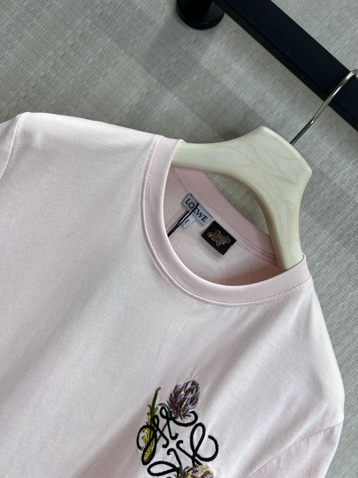 Loewe Regular Fit T-shirt Light Pink Cotton