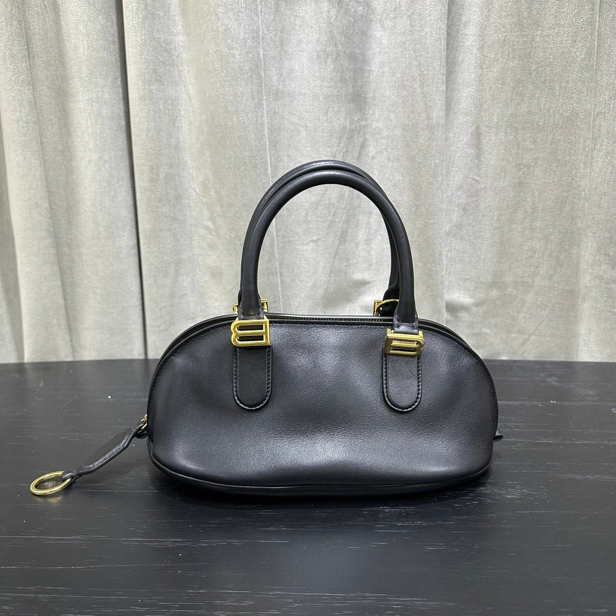 Balenciaga  Bolero Bowling Bag Black Calfksin