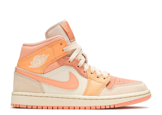 Air Jordan 1 Mid ‘Apricot’ Revered Footwear Sneakers - Limited Edition
