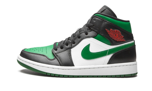 Air Jordan 1 Mid Green Toe Sneakers - Cushioned Stride | Designer Kicks
