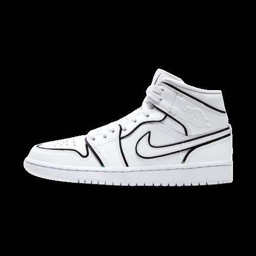 Air Jordan 1 Mid SE Iridescent Trim Sneakers - Basketball Legend