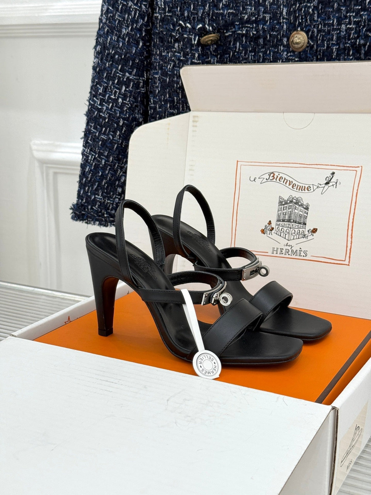 HM 26s Glamour 95 Sandals Calfskin 103086