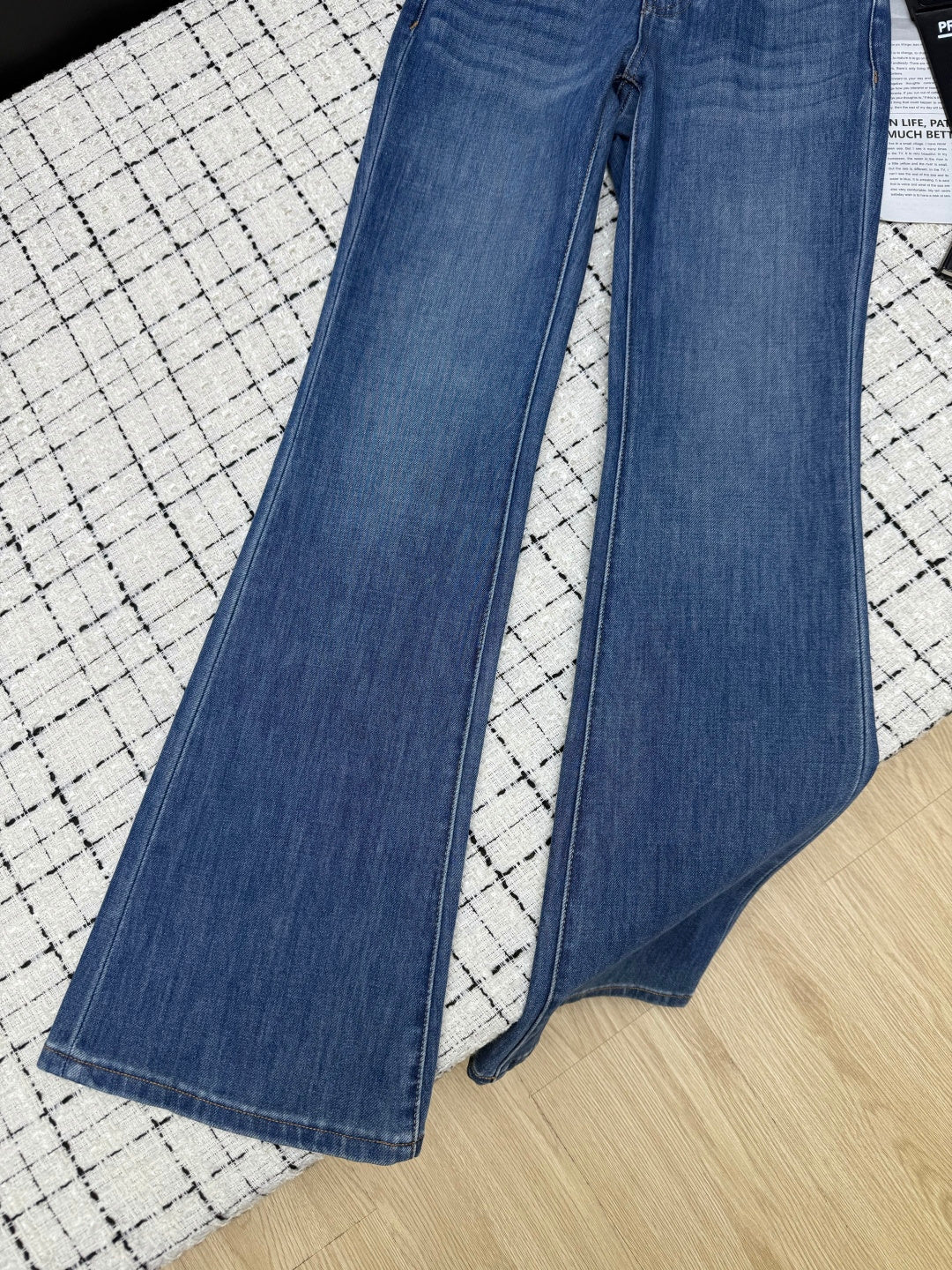 Loewe Flared Jeans Embroidered Logo Applique 404876