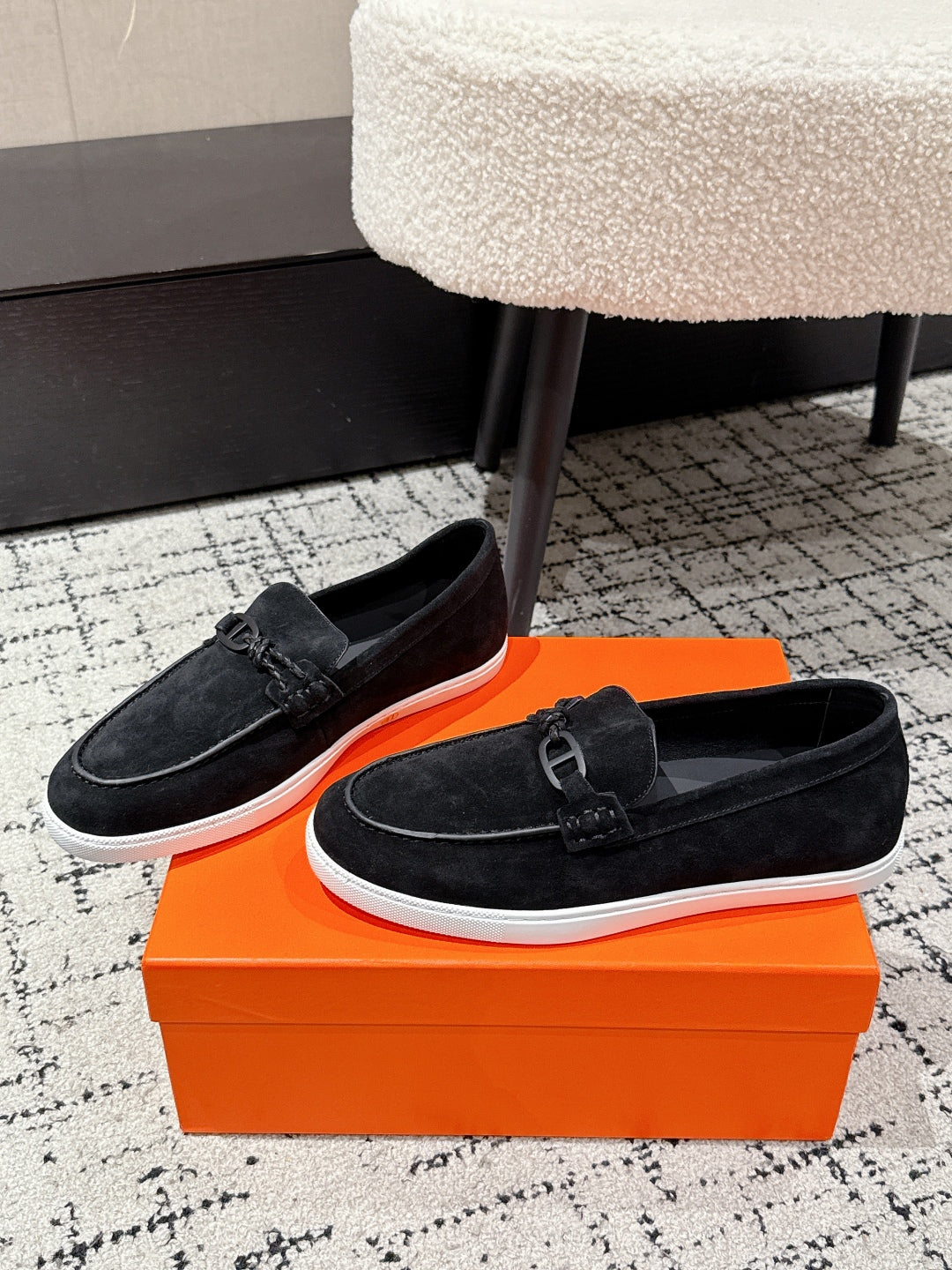 HM 25 Mocassim lgnacio Loafer Black Cowhide 377583