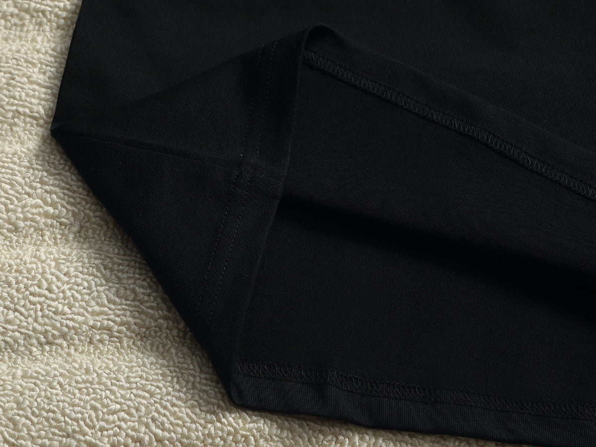 Loewe Men Logo Loose-Fit T-Shirt Black Cotton