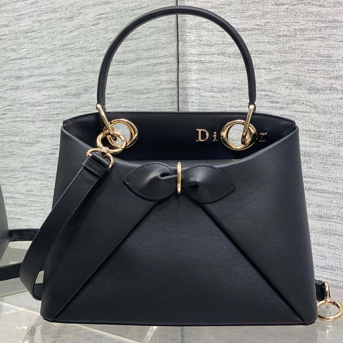Dior 2025 Bow Bag 28cm Leather