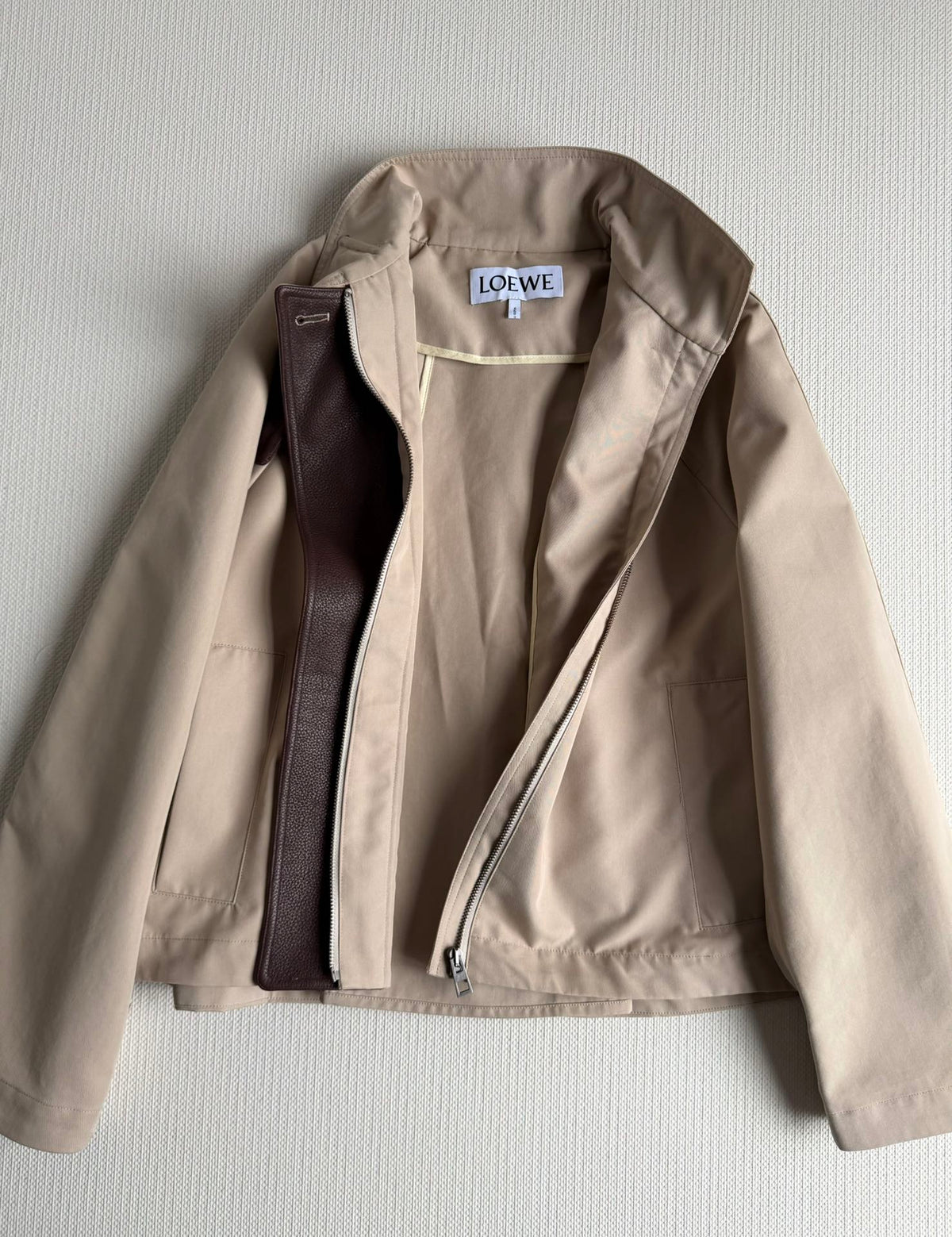 Loewe Trench Coat Light Khahi Cotton 352924