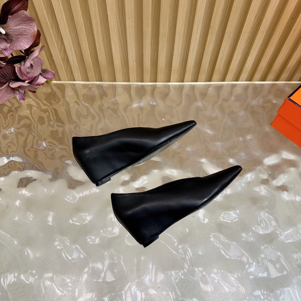 HM Louna 55 Pump 50mm Dark Black Suede 498198