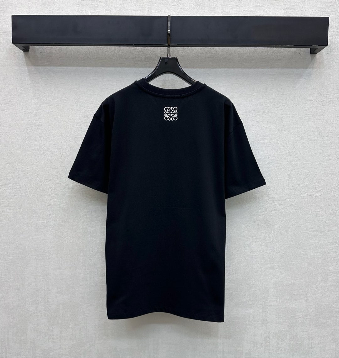 Loewe Printed T-shirt Black Cotton-blend Jersey 341850