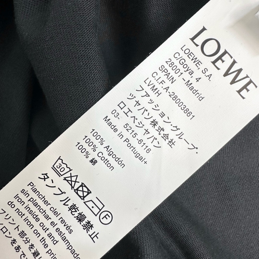 Loewe Printed T-shirt Black Cotton-blend Jersey 341850