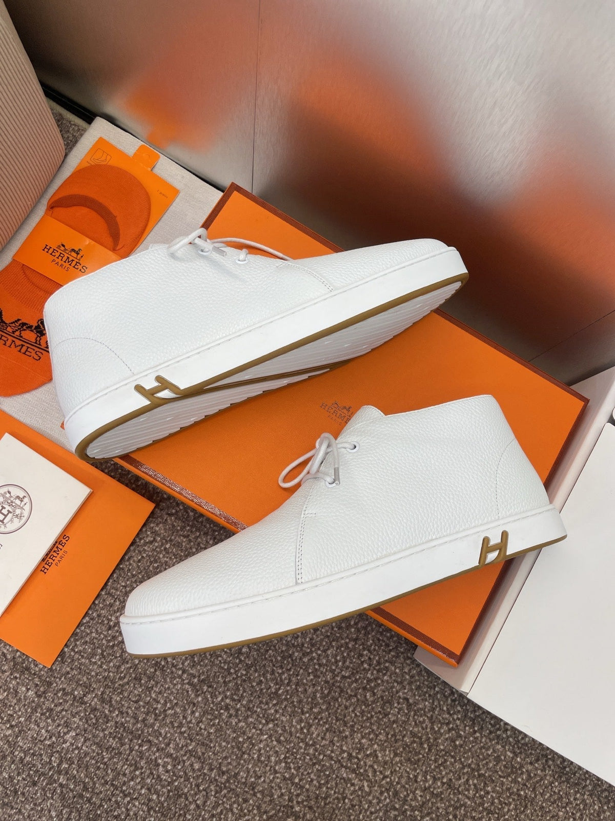 HM 25 Klicker Sneaker White Calfskin 373017