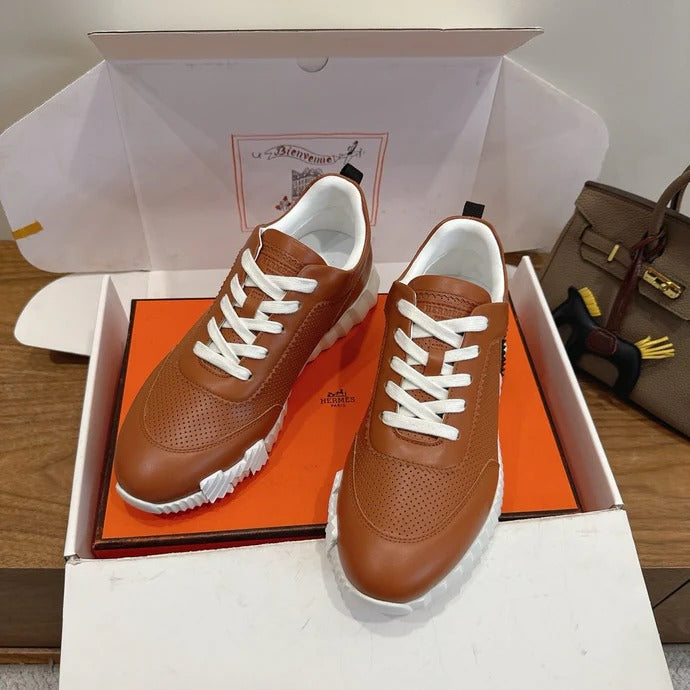 HM 26ss Sneakers Camel Brown Leather 638574