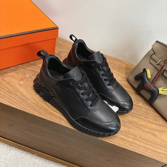 HM 26ss Sneakers Black Leather 638572