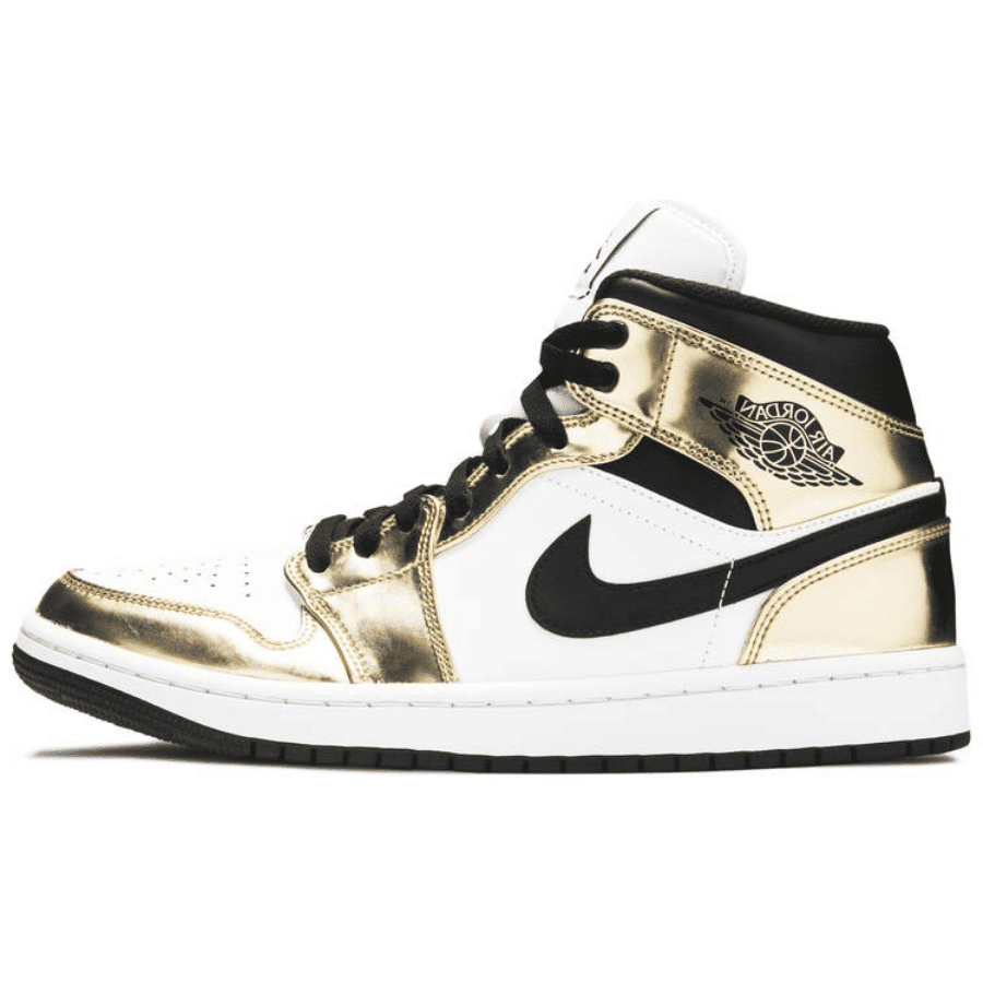 Jordan 1 Mid Metallic Gold Sneakers - Hype Release | Trending Sneakers