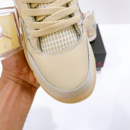Jordan 4 Retro Off-White Sail Sneakers - Streetwear Essential