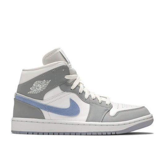 Air Jordan 1 Mid ‘Wolf Grey Aluminum’ Everlasting Sneaker Sneakers - Collabor...